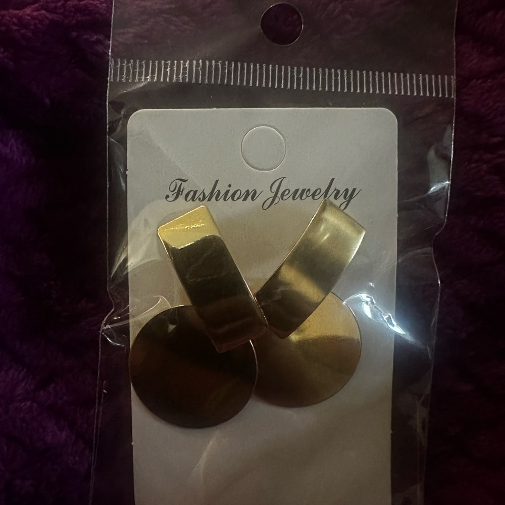 Gold Tone Fashion Earrings